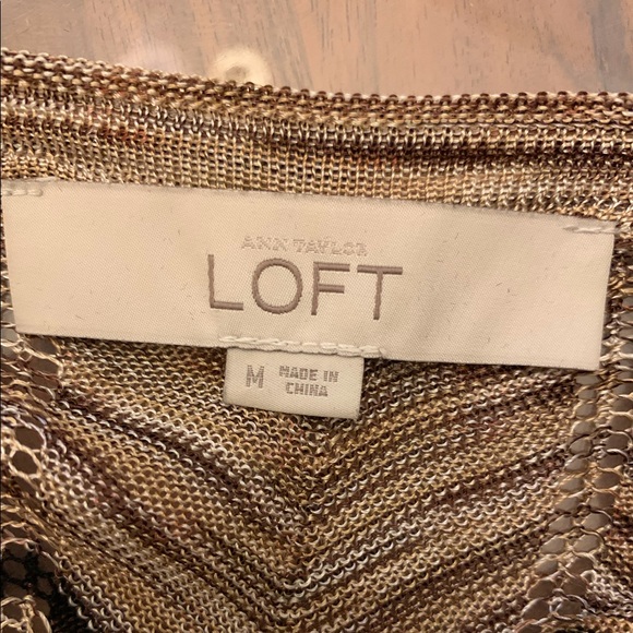 Ann Taylor LOFT Brown Striped Sweater - Picture 8 of 8